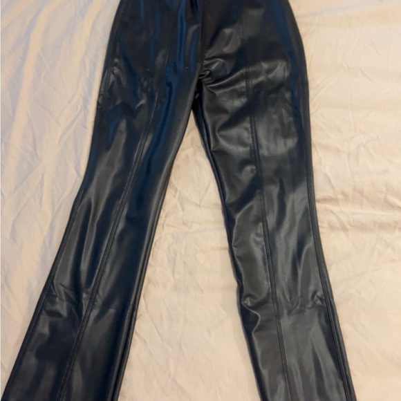 Brand new faux leather flared pants brand new XS - Picture 3 of 4